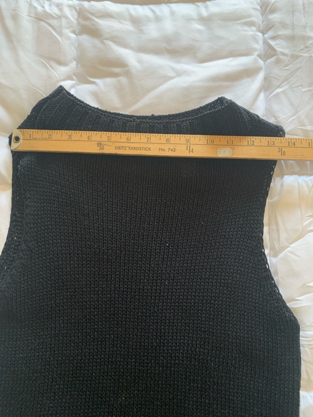 Valerie Stevens Black Sleeveless Knit Sweater. Women’s L - Picture 6 of 7